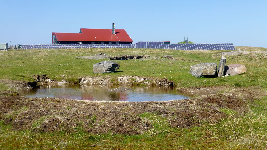 Solar panels, Foula, Shetland