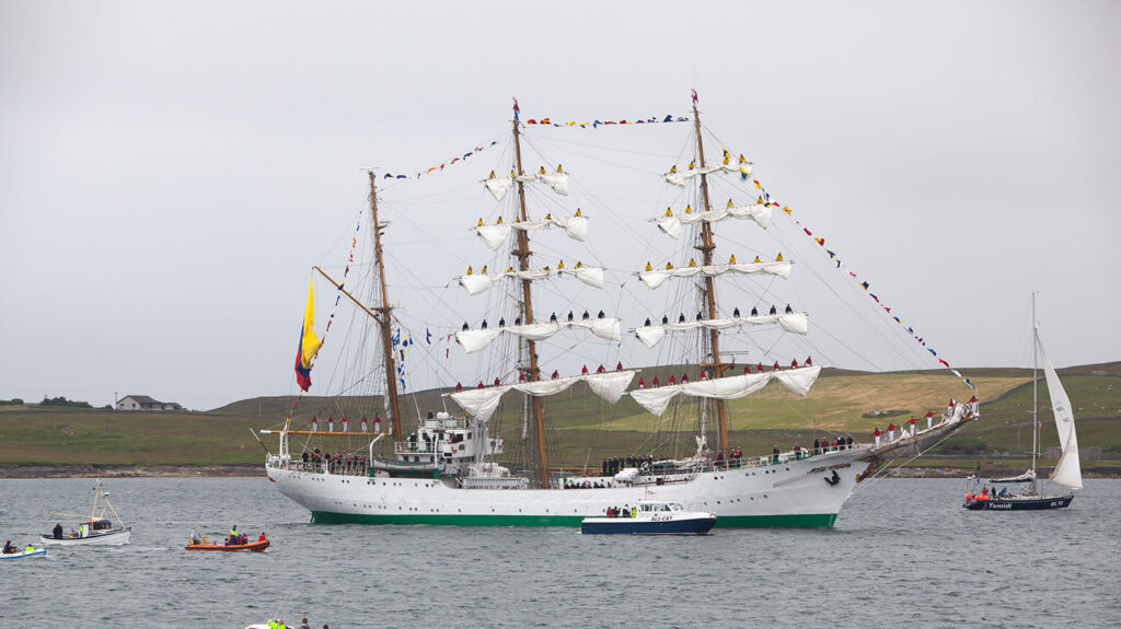 Tall Ships visiting Shetland