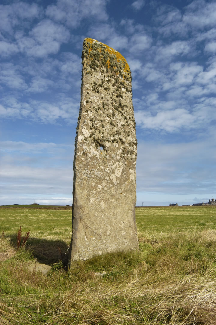 The North Ronaldsay Stan Stone which is perforated with a small hole