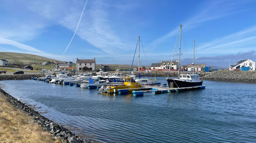 Aith Marina in the Shetland Islands