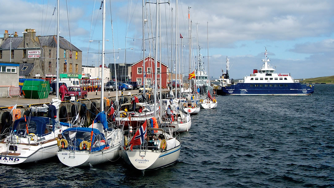 The Bressay ferry in Lerwick, Shetland