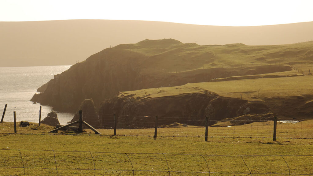 Ruined Broch of Houbie in Fetlar, Shetland