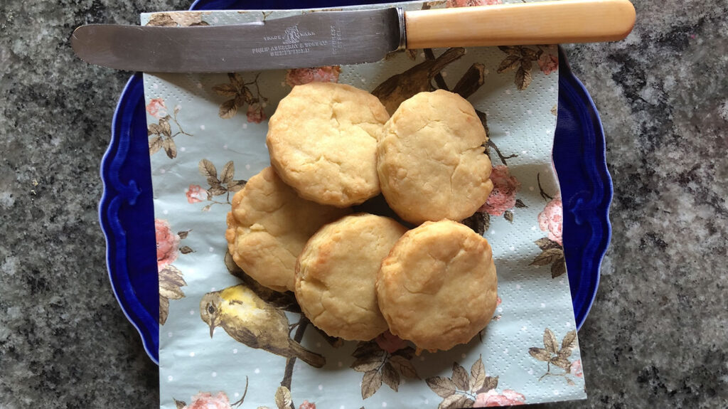 Delicious Cheese Nibbles, made using Shetland butter and Orkney Cheese