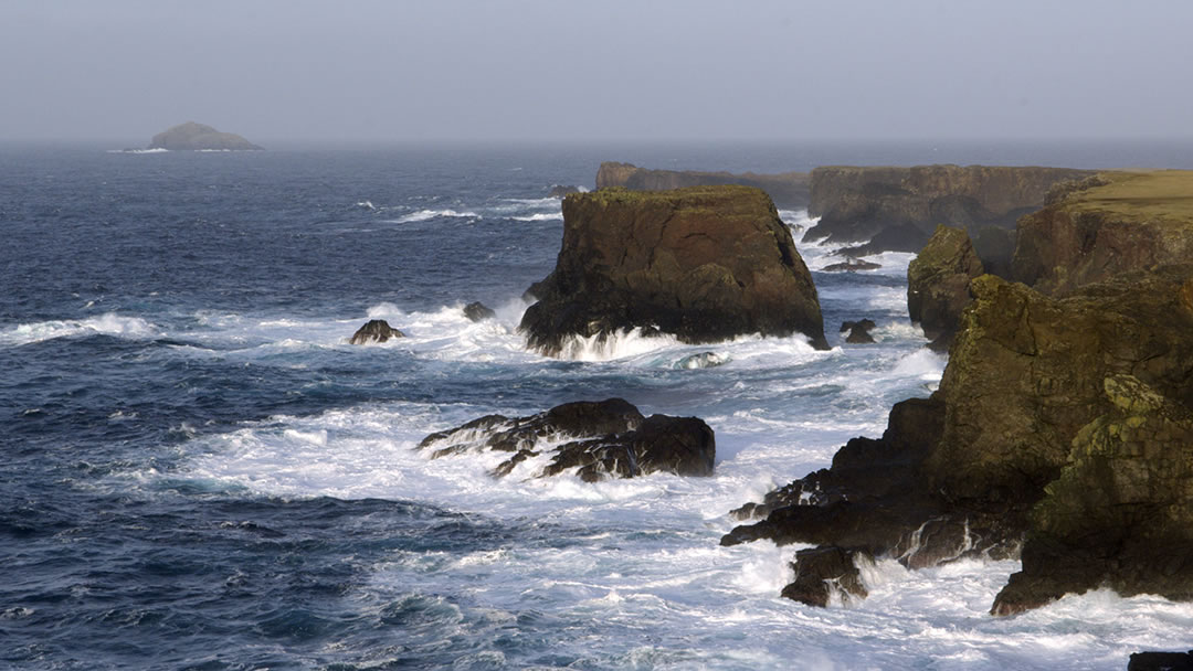 Muckle Ossa seen from Eshaness Shetland