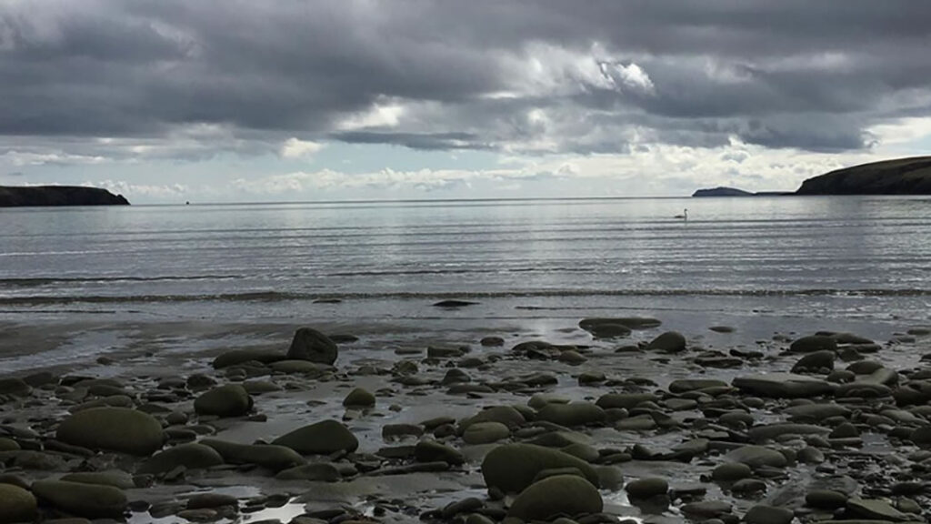 Calm Shetland seas