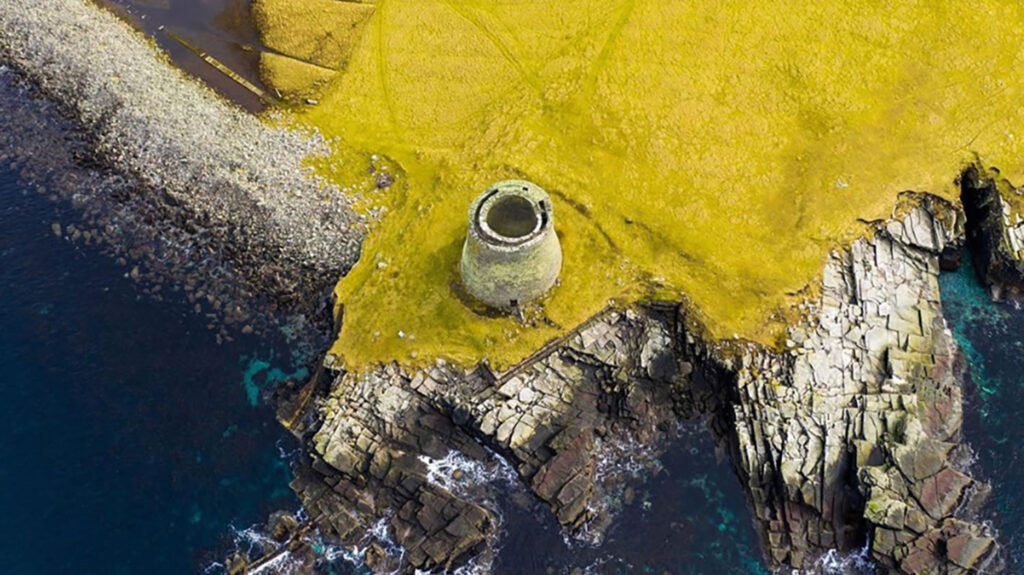 Mousa Broch, Shetland By Drone
