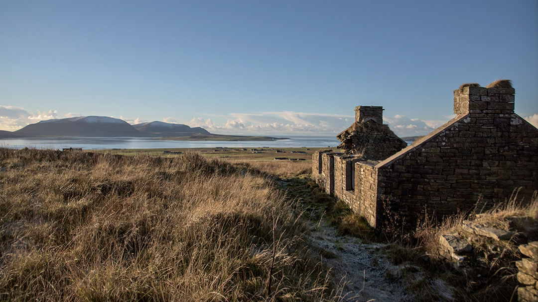 View from Scorrabrae in Orphir Orkney
