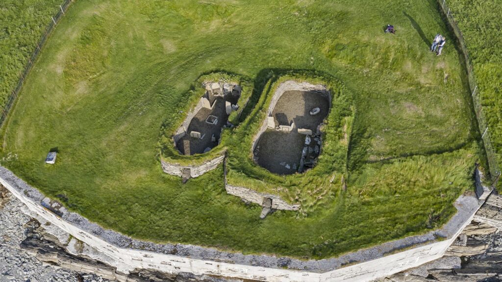 A birds-eye view of the Knap of Howar