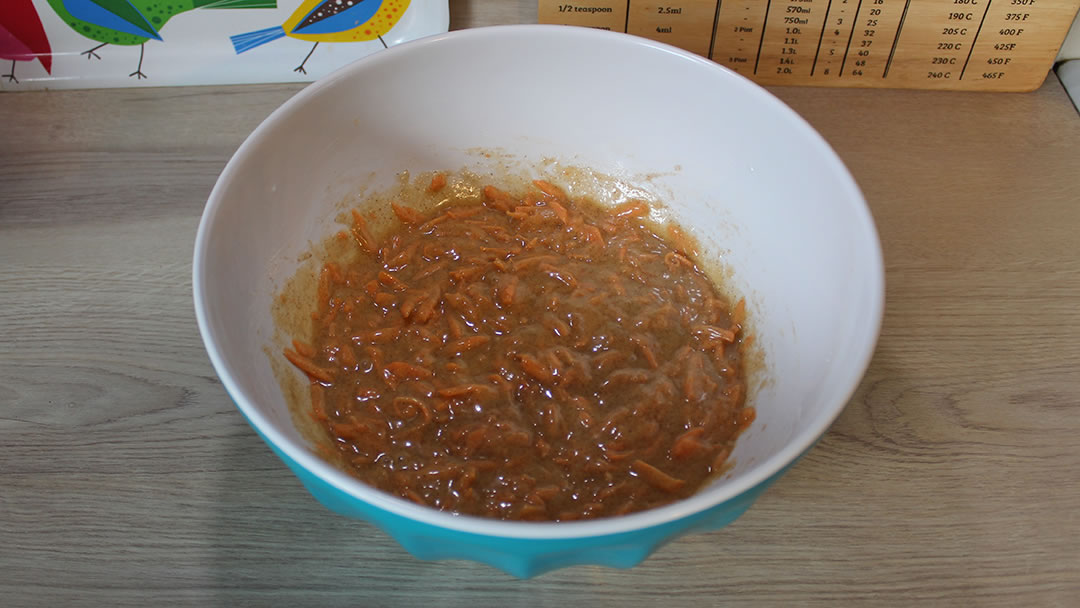 Carrot Cake mixed together