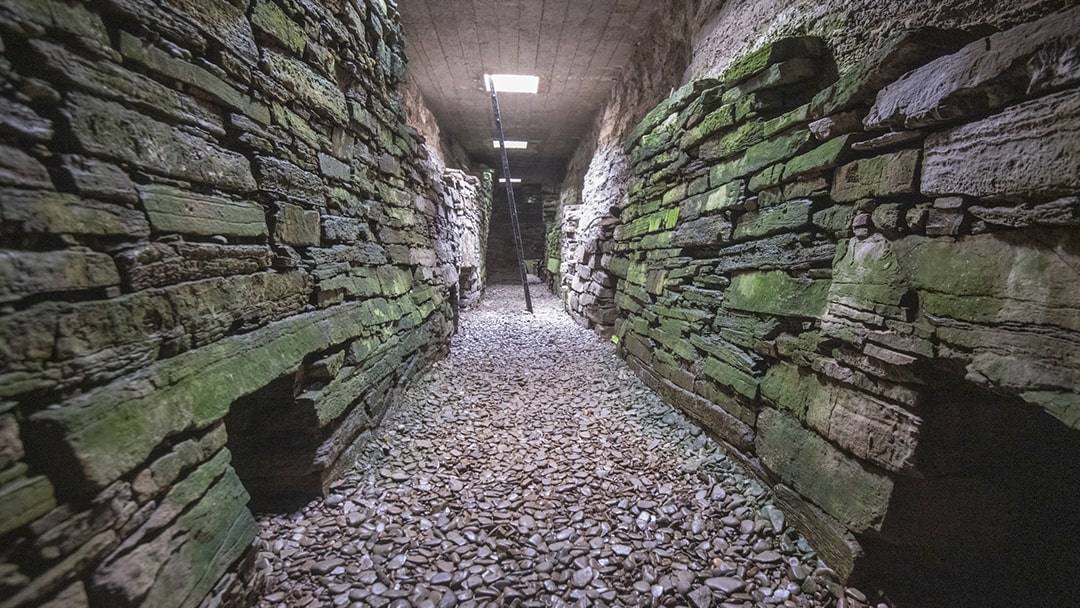 Chambered cairn on Holm of Papa Westray