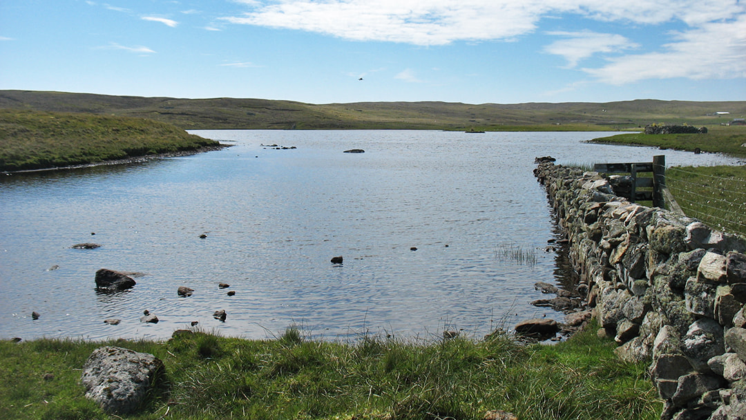 Vatshoull Loch in Whalsay