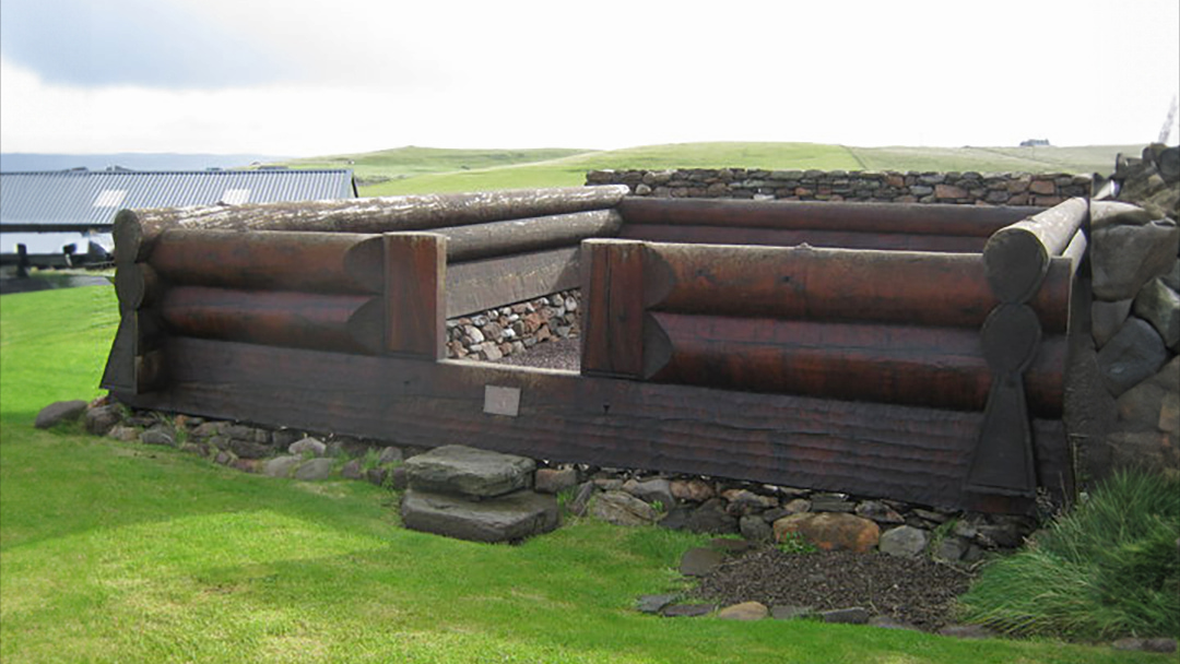 Reconstructed Norse stofa house