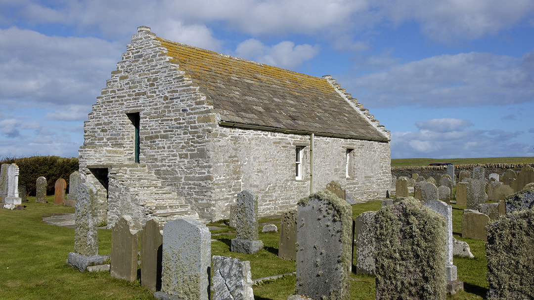 St Boniface Kirk - the oldest church in Orkney - on the isle of Papa Westray