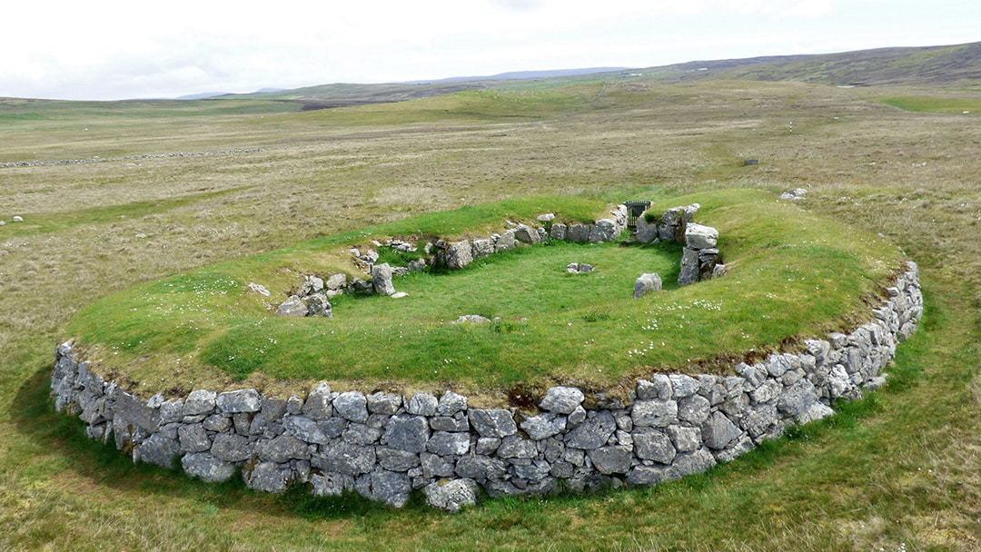Stanydale Temple in Shetland