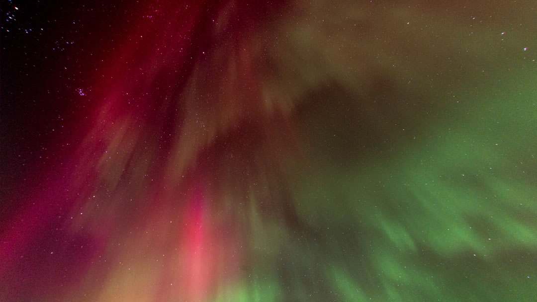 The aurora borealis otherwise known as the 'Mirrie Dancers' in Shetland
