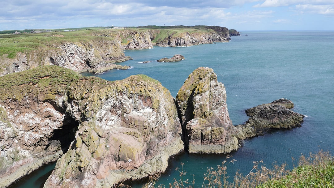 The impressive coastline at the Bullers of Buchan