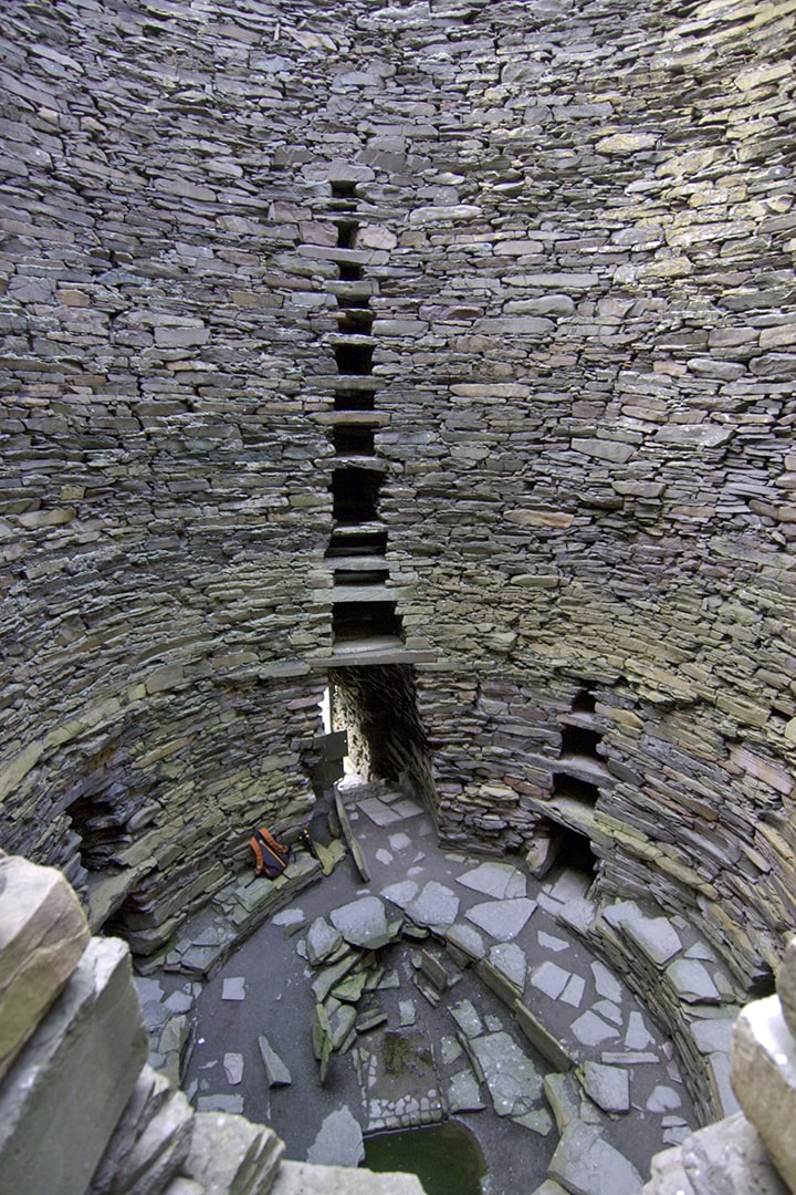 The interior of Mousa Broch