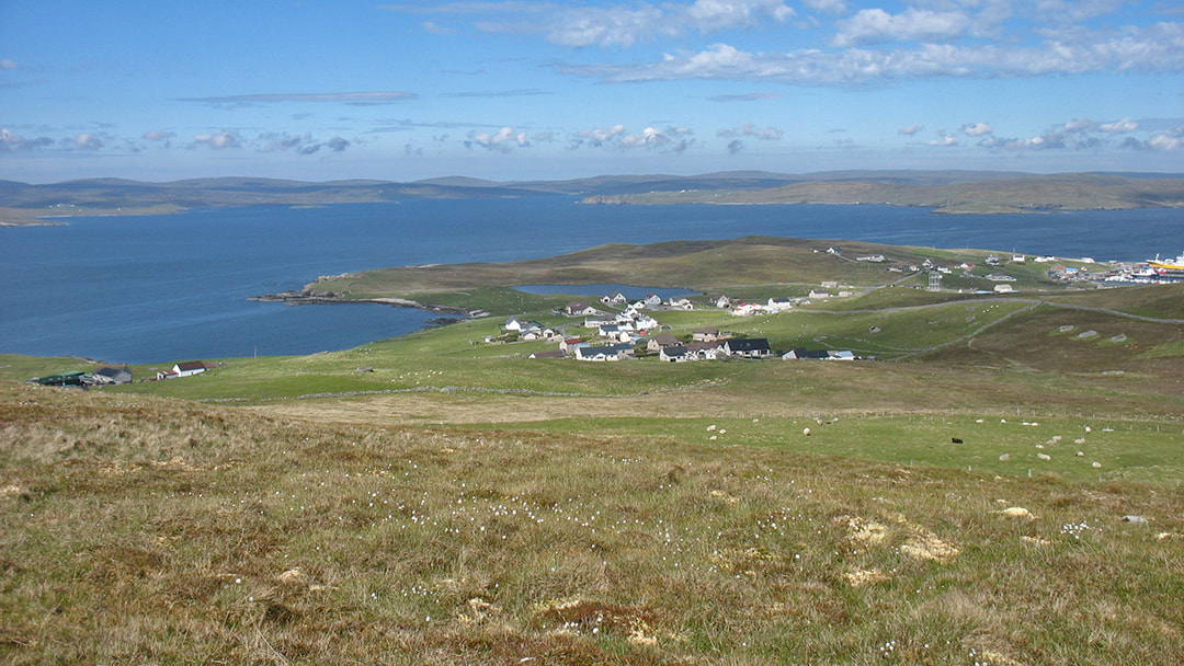 View from the summit of the Ward of Clett