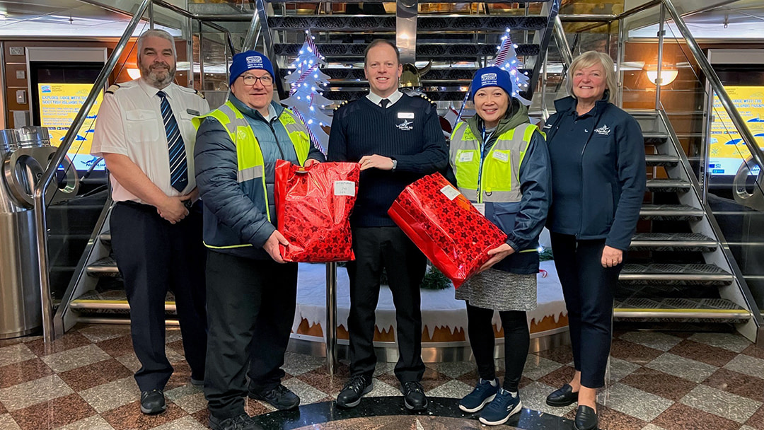 The Aberdeen seafarer's annual Christmas drop-off