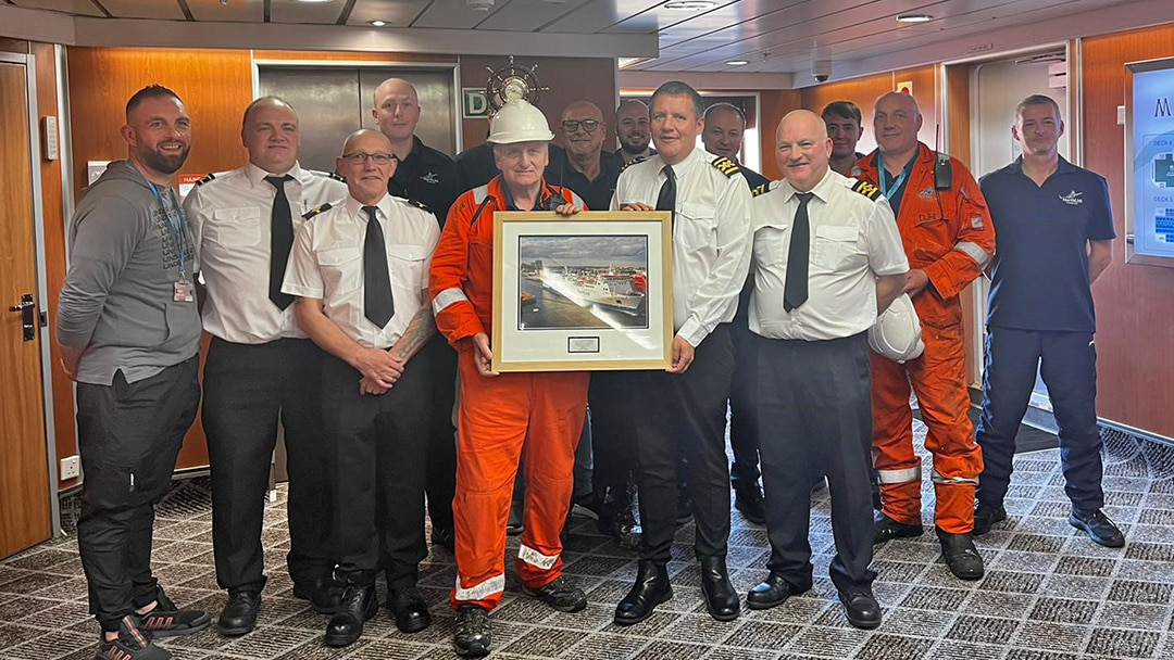 Gerry MacIver's, a Bosun at NorthLink Ferries since 2005, retirement celebrations