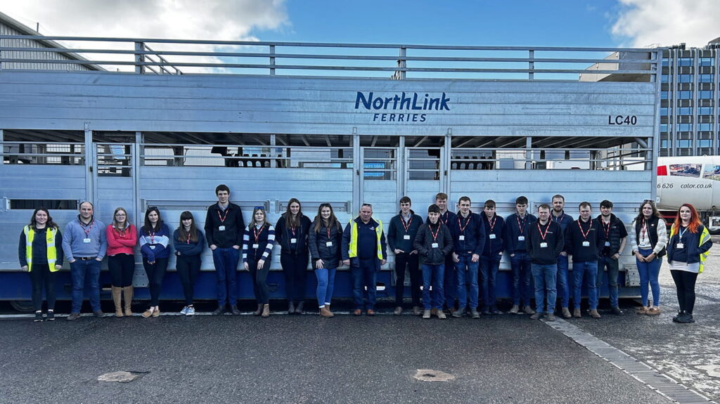 Kinneff, Durris and Mearns Young Farmers visiting the Aberdeen Ferry Terminal