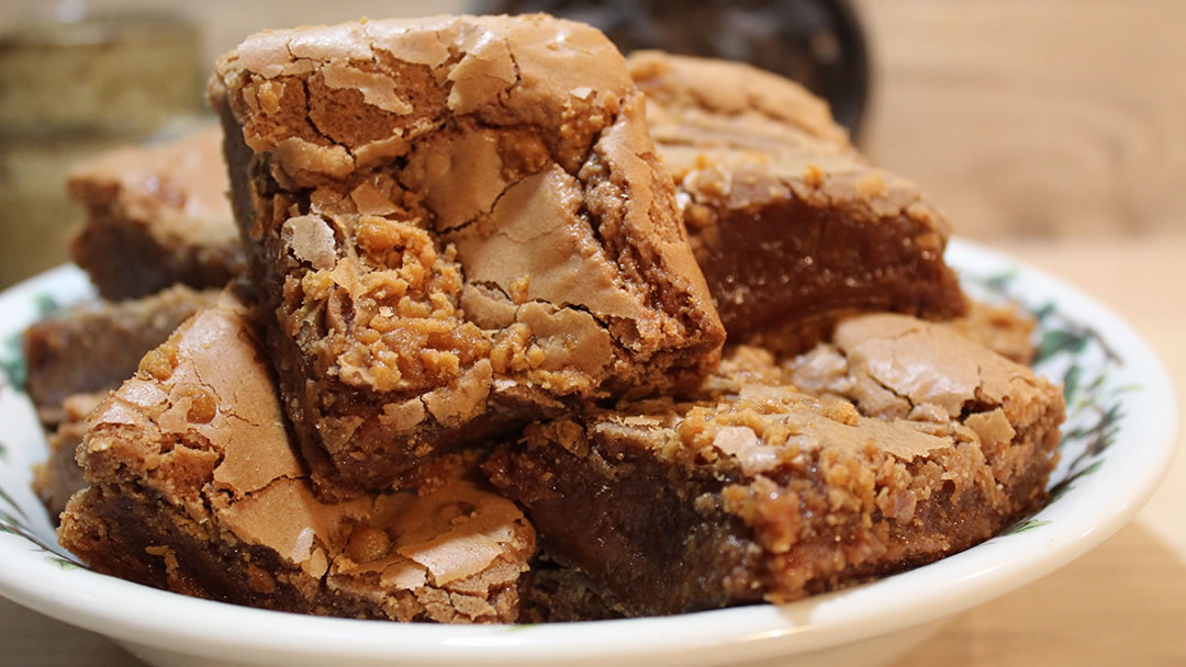 Orkney Fudge Chocolate Brownies - ready to serve