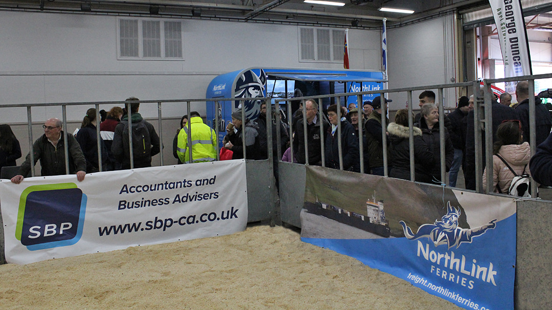 The NorthLink Ferries Stand and Signage at the Royal Northern Agricultural Society Spring Show