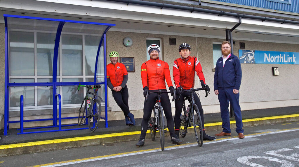 NorthLink Ferries cycle rack at Hatston in Orkney