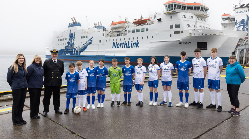 NorthLink sponsor the Shetland Junior and Shetland Women's Football strips