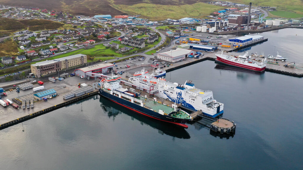 Docked in Lerwick in Shetland