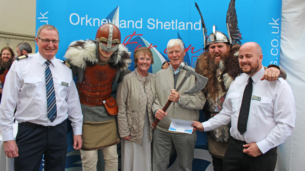 Shetland Vikings at the Scottish Traditional Boat Festival in Portsoy