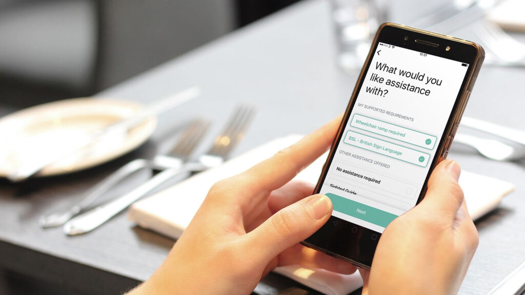 Welcome User specifies what assistance they require
