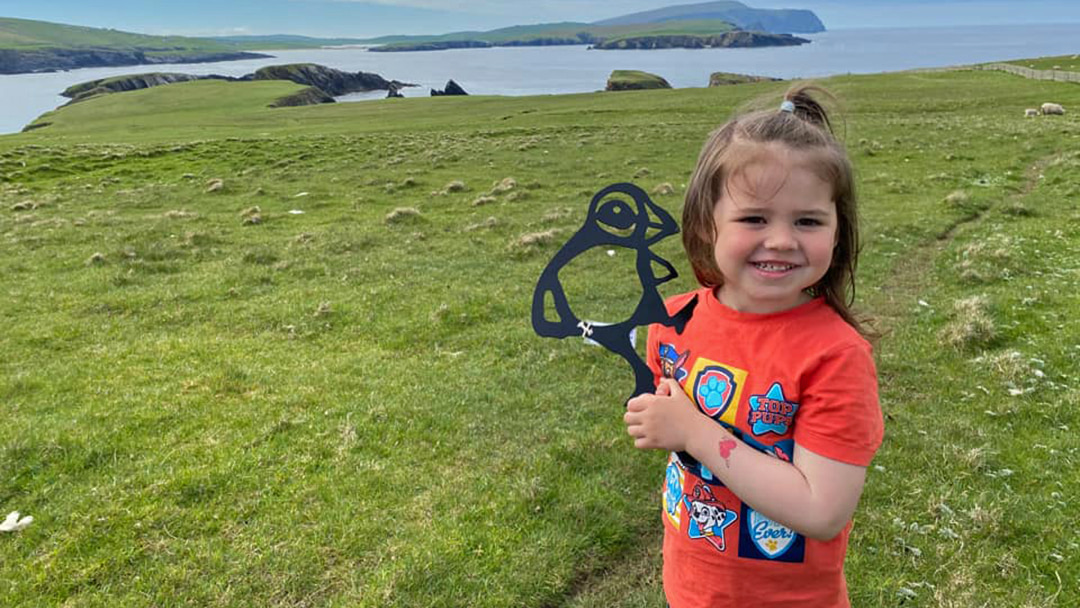 One of the lucky winners of our puffin hunt
