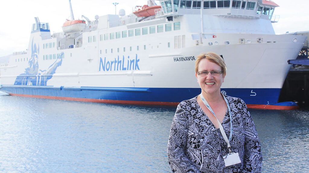 Annette Robson, Service Manager for Serco NorthLink Ferries