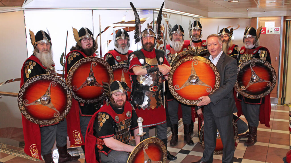 NorthLink Ferries assist the Jarl Squad with travel to New York to celebrate Tartan Day
