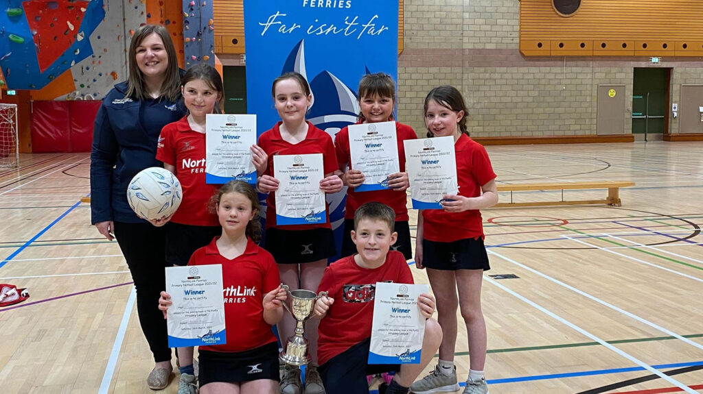 Primary netball league finals - Hrossey winners