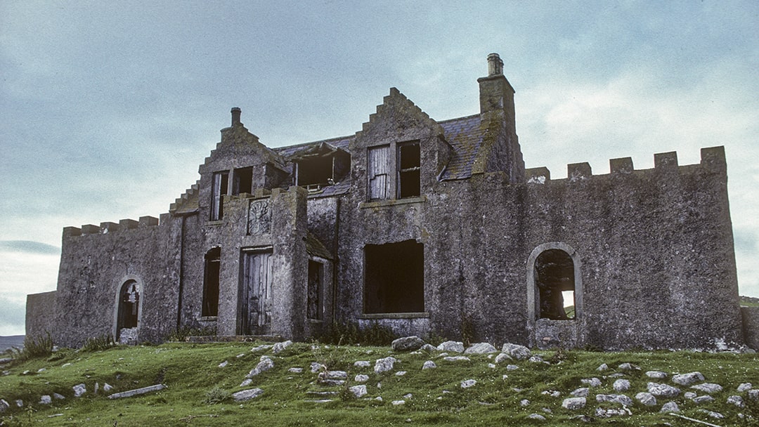 The exterior of Windhouse before its roof collapsed