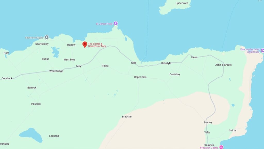 Castle of Mey map
