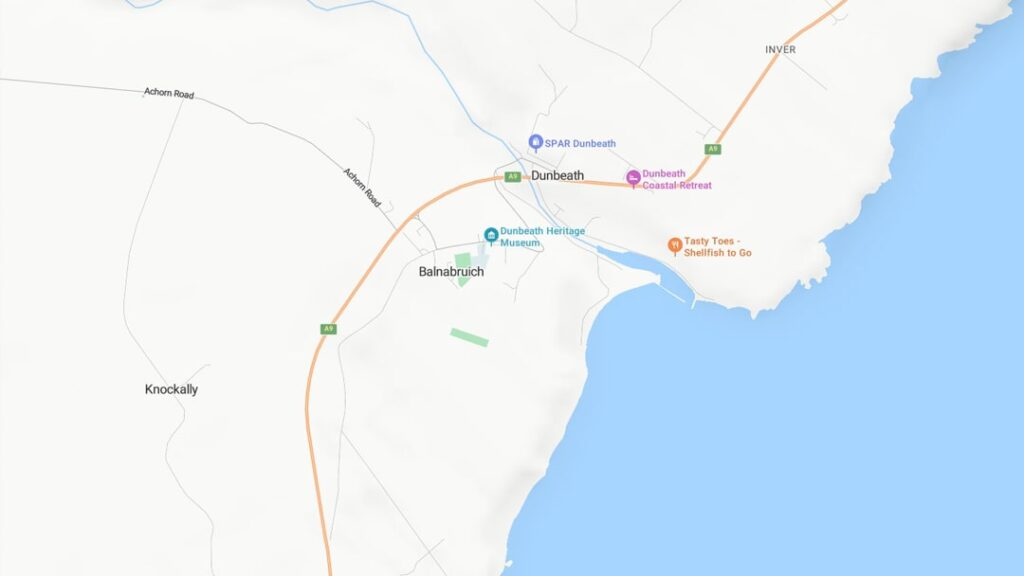 Map of Dunbeath