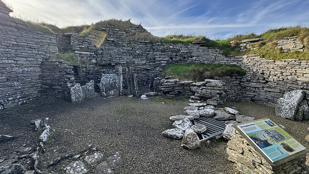 Burroughston Broch in Shapinsay, Orkney