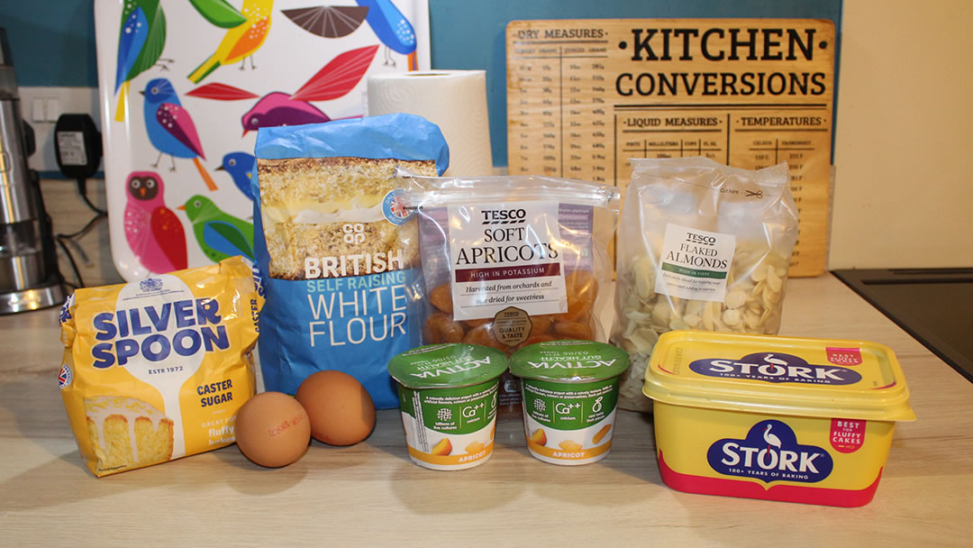 Ingredients for Apricot Loaf