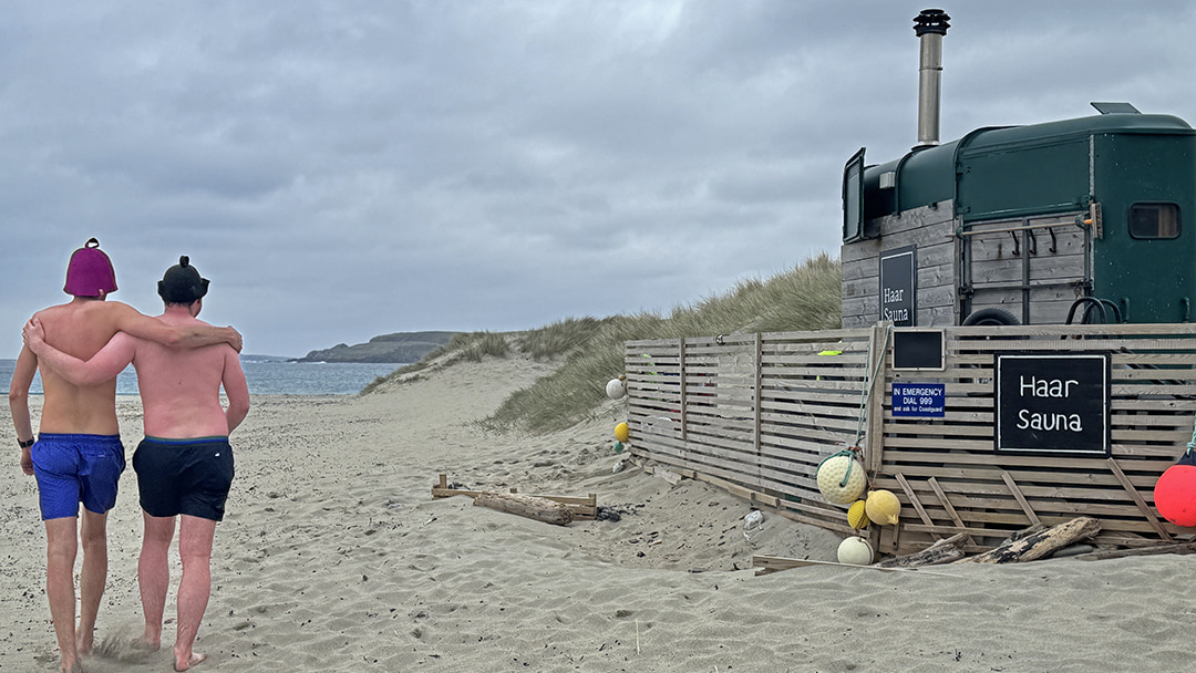 The Haar Sauna at St Ninian's Isle is a special experience