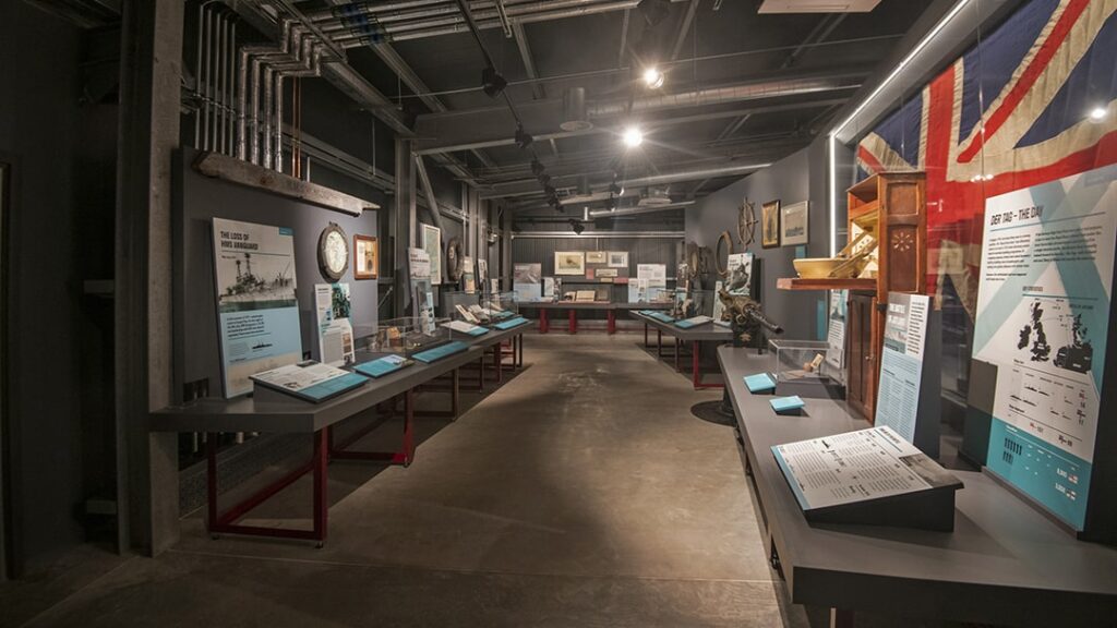 Inside Scapa Flow Museum in Hoy, Orkney