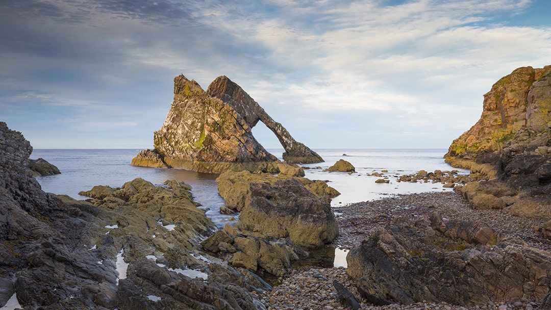 Bow Fiddle Rock in Portknockie