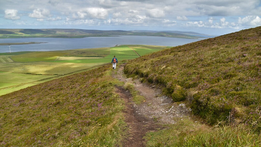 Descending from Wideford Hill, Orkney