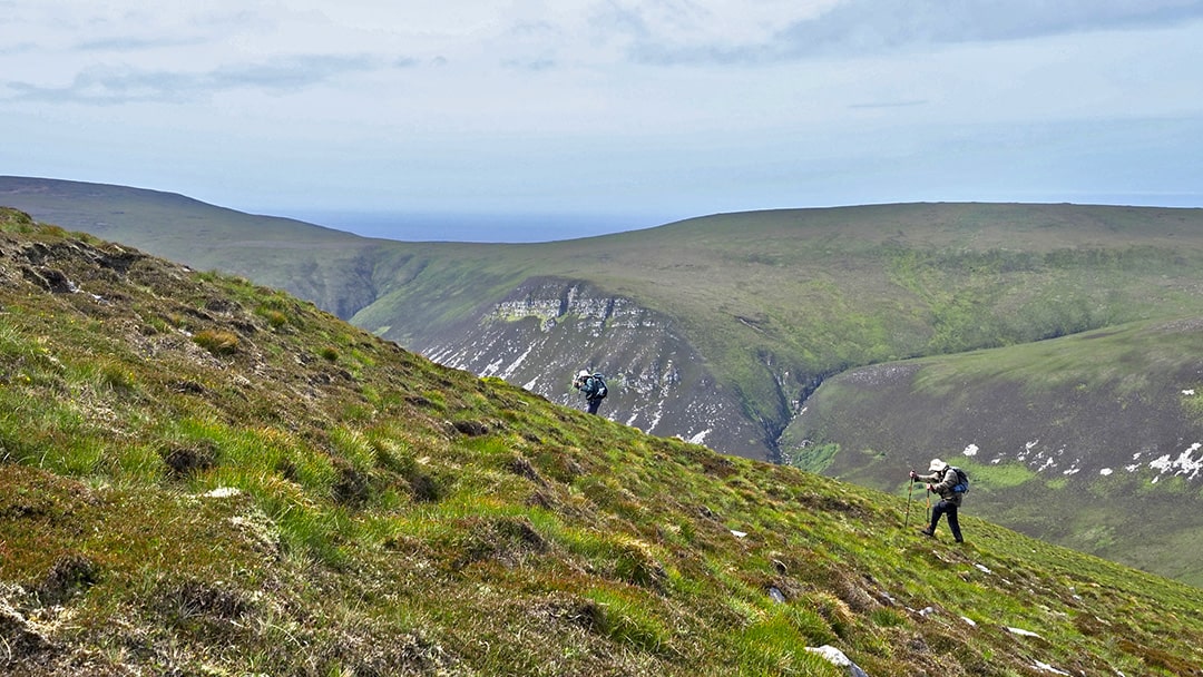 Hiking up Ward Hill in Hoy, Orkney
