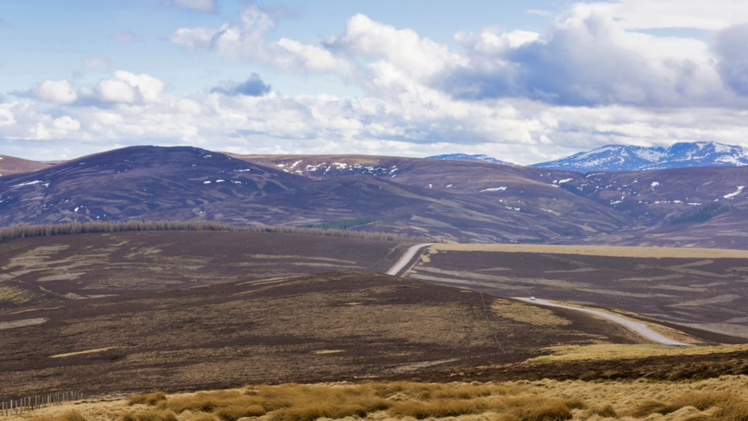The Lecht Viewpoint in the Cairngorms