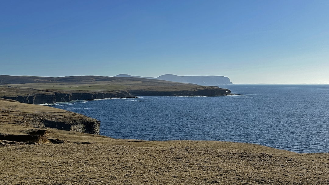 Walking from Yesnaby to the Bay of Skaill in Orkney