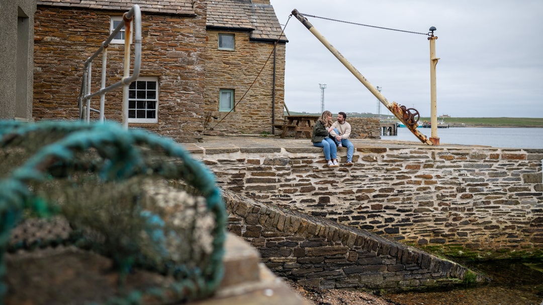 A moment together in Stromness