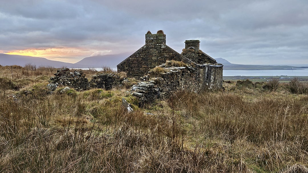 A ruined building in Orkney